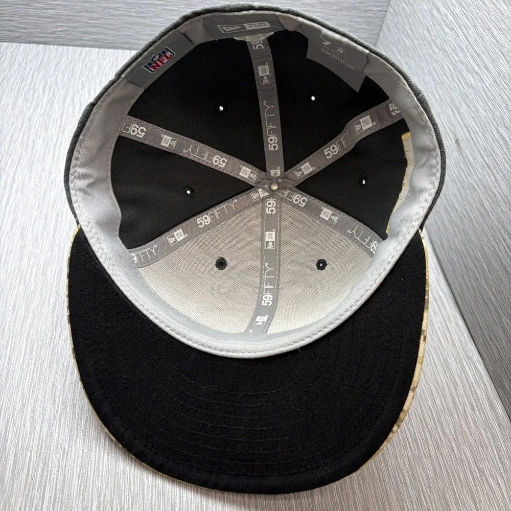 San Francisco 49ers New Era 59FIFTY Fitted Hat 7 1/8 Gray Camo‎ Brim NFL